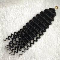 Extensions de cheveux 100% naturels Remy Grade 8A, Cheveux à tresser bouclés, Ondulés effet eau, Nœuds miracle, 1 pièce MOQ 60g, Paquets de cheveux au crochet WW