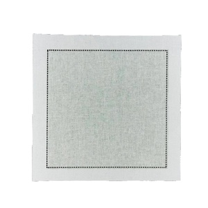 Serviette de table personnalisable transfrontalière pour hôtel, style occidental, pour avion, cocktail, blanche, pliée en forme de fleur, sans nappe - Product Image 1