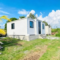 Maison conteneur portable extensible de luxe, maisonnette modulaire mobile préfabriquée pour jardin ou logement annexe