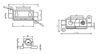 Nouveau support de fusible automobile en plastique PA66 pour énergie nouvelle, avec vis M5 en cuivre et acier inoxydable, à verrouillage par trou traversant -C FKY