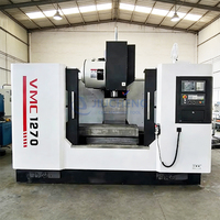 Centre d'usinage vertical robuste VMC1270 à commande GSK, 3 axes, BT40, 24 outils, automatique