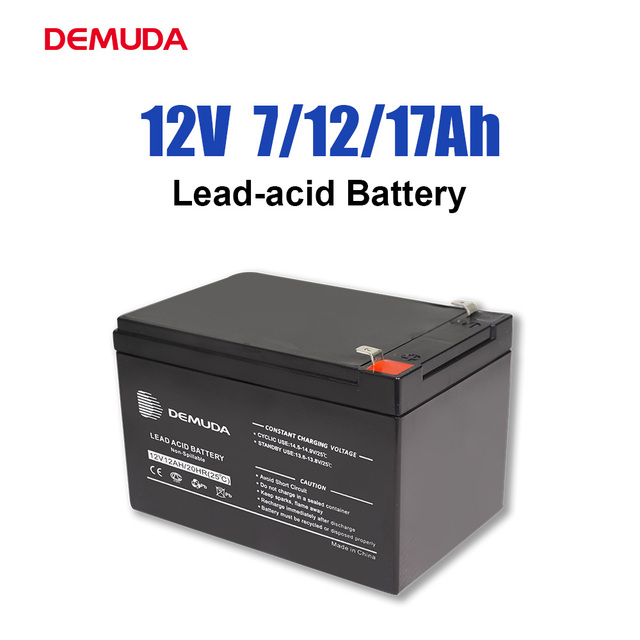 Demuda Solar Gel Battery 12V 7Ah 12Ah 17Ah High Capacity Agm Deep Cycle Lead Acid Battery Support Customization Maintenance Free