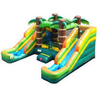 Toboggan gonflable commercial personnalisé pour enfants, château gonflable en PVC pour parc, toboggan animalier à vendre