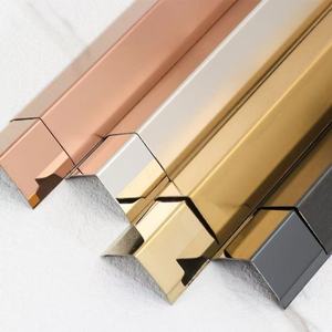 OEM/ODM thép không gỉ gạch <span class=keywords><strong>TRIM</strong></span> gạch góc <span class=keywords><strong>TRIM</strong></span> cho tường cạnh trang trí 304/316 gạch viền <span class=keywords><strong>TRIM</strong></span> - Product Image 1
