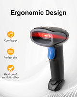 Escáner de Código de Barras 2D Inalámbrico de Largo Alcance, Interfaz USB, Escaneo de Alta Velocidad, Control de Inventario Minorista - Alta Disponibilidad