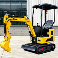 PENGIRIMAN GRATIS Excavator Mini Murah 1 Ton 1.2 Ton 1.5 Ton 1.7 Ton Mesin CE/EPA Excavator Mini Excavadora Dijual