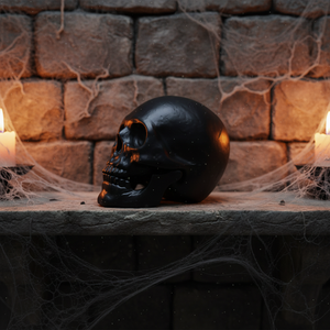Adorno de Calavera de Plástico Mini Personalizado, Escultura de Calavera para Halloween, para Fiestas de Halloween, Hogar y Casa Embrujada - Product Image 4