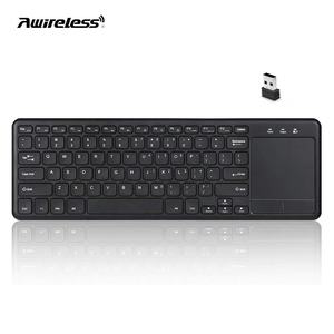 Clavier multimédia sans fil 2,4 GHz avec pavé tactile intégré de grande taille, clavier souris pour PC, Google Smart TV - Product Image 1