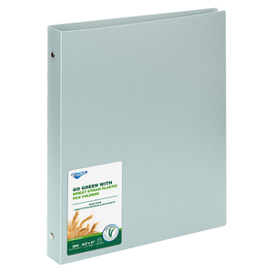 Carpeta de 3 Anillas Tamaño A4, de Paja de Trigo, Cuero PU y Cartón, con Clips Metálicos y Bolsa de PP/PVC para Uso Escolar, en Grandes Cantidades - Product Image 5