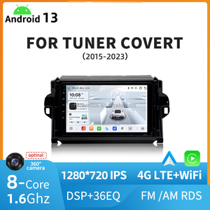 9" Android 13 Auto Car <b>Radio</b> 1280*720 IPS Car-play 8 Core 4G LTE Navigator for TUNER COVERT 2015-2023 - Product Image 4