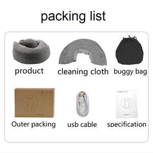 Almohada de espuma en forma de U para viajes de negocios, almohada de masaje de cuello inalámbrico, almohada de siesta para oficina, venta al por mayor - Product Image 6