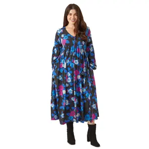 Robe longue XXXXL imprimée florale Ropa grande taille Mujer Roupas Femininas grande taille vêtements pour femmes vente en gros de robes pour femmes