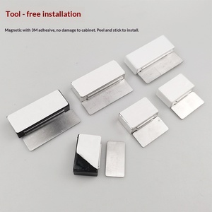 <span class=keywords><strong>Dispositif</strong></span> <span class=keywords><strong>de</strong></span> <span class=keywords><strong>fermeture</strong></span> <span class=keywords><strong>de</strong></span> <span class=keywords><strong>porte</strong></span> d'armoire invisible, ultra-fin, magnétique puissant, en acier inoxydable, moderne et simple, sans perçage - Product Image 4