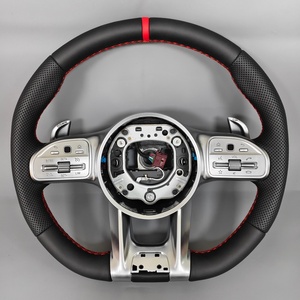 Volant en cuir personnalisé 809 pour <span class=keywords><strong>Mercedes</strong></span> <span class=keywords><strong>Benz</strong></span> W210 W218 W221 W222 W176 W118 C250 E350 - Product Image 4