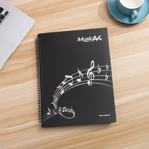 Wholesale PP Cover A4 Coil <b>Music</b> Sheet Holder Multiple‑color Options Transparent Sleeve <b>Music</b> Folder For <b>Music</b> School Supplies - Product Image 4
