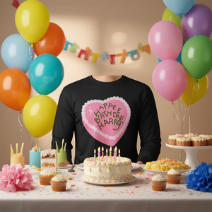 Happee Birthdae Harry T-shirt à manches longues - Product Image 3