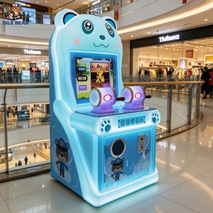 Machine d'arcade de pêche à deux joueurs sur le thème de l'ours avec moulinet mécanique, jeu vidéo pour centres de divertissement familial et zones pour enfants - Product Image 6