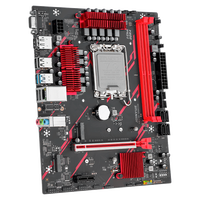 Carte mère JGINYUE H610M GAMING LGA1700 Intel H610 DDR4 3200MHz 10 Phases d'alimentation 2x M.2 NVMe ARGB WiFi CNVI M-ATX pour PC de bureau