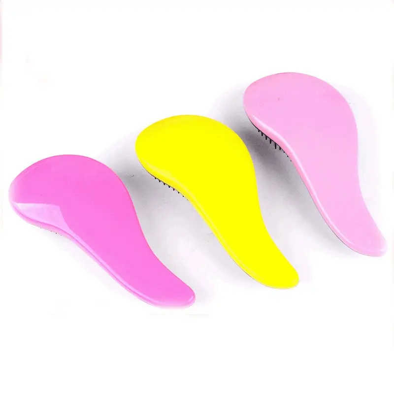 2023 Pink Color Soft Finishing Top Magic Hair Brush Hair Extension Tangle Personalized Detangling Hair Brush