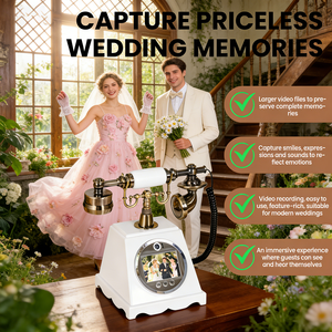 <span class=keywords><strong>Téléphone</strong></span> filaire rétro pour vidéoconférence de mariage - 1080P Full <span class=keywords><strong>HD</strong></span> - Product Image 2