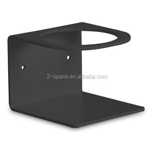 Porte-savon mural en acrylique noir personnalisé, <span class=keywords><strong>double</strong></span> porte-shampoing - Product Image 4