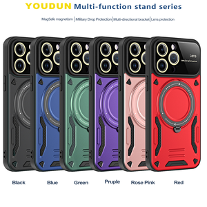 <span class=keywords><strong>Custodia</strong></span> Multifunzionale con Supporto Magnetico per iPhone 15 Pro Max, Design con Ampia Finestra per Protezione Obiettivo - Product Image 6