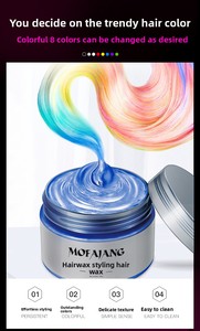 Cera <span class=keywords><strong>per</strong></span> Capelli Colorata Organica Rossa e Viola con Etichetta Privata, Prodotta all'Ingrosso, Cera Temporanea <span class=keywords><strong>per</strong></span> Capelli <span class=keywords><strong>per</strong></span> Uomo e Donna - Product Image 4