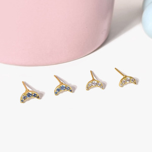 פוקסי אופנה חדשה קוריאנית טרנדית עיצוב zirconia תכשיטים בעיצוב אופנה מינימליסטי ירח דבש קטנטן לילדות - Product Image 4