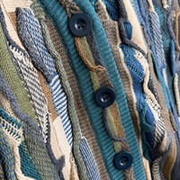 Kapital Vintage Kazuhiko Hirata Fengzhonggong Retro Amerikanischer Stil V-Ausschnitt Bittergurkenmuster Jacquard 100% Baumwolle Frühling