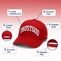 Casquette de baseball personnalisée de luxe brodée en 3D, en sergé de coton, avec lettres, réglable, unisexe, délavée, vente en gros, OEM