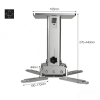 Support de projecteur motorisé universel à 360 degrés pour montage mural ou au plafond