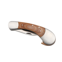 Couteau de Camping populaire pakka manche en bois couteau de poche pour les champignons avec brosse