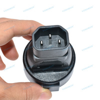 Adaptateur court IEC320 C14 mâle vers prise femelle Schuko européenne, fiche électrique industrielle en PVC
