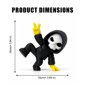 Figura de Calavera con Capucha Gótica Impresa en 3D, Estatua Detallada de PLA. Adorno espeluznante y genial para Halloween, regalo creativo único, decoración para el hogar - Product Image 5