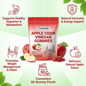 Ausreson OEM Gummies au <span class=keywords><strong>vinaigre</strong></span> de <span class=keywords><strong>cidre</strong></span> de pomme Keto pour la gestion du poids et la minceur, suppléments naturels et biologiques - Product Image 2