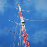 Anémomètre de tour galvanisé haute précision 60M avec supports de capteurs multi-niveaux pour éolienne et dispositifs de sécurité anti-escalade