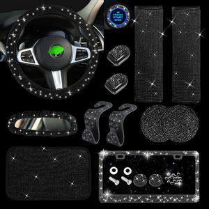 13 pezzi Gauge con grande gancio specchietto retrovisore per auto con cintura di sicurezza copri volante transfrontaliero - Product Image 3