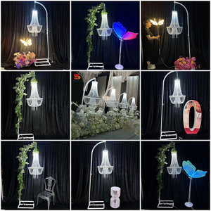 Nueva Llegada, Lámpara de Araña Profesional de Cristal de Color Blanco LED para Decoración de Bodas y Eventos - Product Image 2