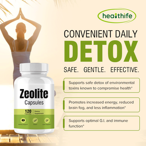 Cápsulas de Suplemento Dietético de <span class=keywords><strong>Zeolita</strong></span> en Existencia, Clinoptilolita en Polvo de <span class=keywords><strong>Zeolita</strong></span> 500mg, 120 Cápsulas de <span class=keywords><strong>Zeolita</strong></span> Activada - Product Image 5