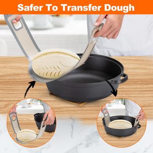 Nouveau design : Sangle à pain en silicone pour cocotte, tapis de cuisson antiadhésif en silicone avec longues poignées pour le transfert du pain au levain - Product Image 5