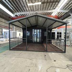 Bán Hot tùy chỉnh hiện đại Modular thép bằng gỗ mở rộng container nhà cho di động ngoài trời Tiny biệt thự với 2 phòng ngủ - Product Image 1