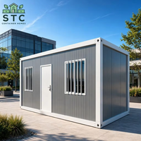 Maison conteneur modulaire préfabriquée de 20 pieds, cabine portable en kit avec panneau sandwich EPS