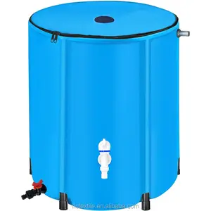 ถังเก็บน้ําพับได้ความจุขนาดใหญ่ PVC Rain Barrel สําหรับที่จับน้ําในสวน