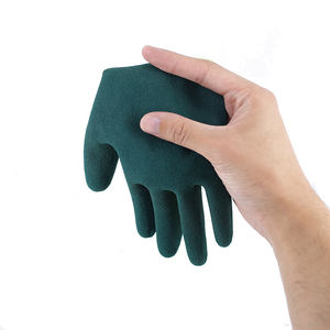 13G Verde Poliéster Látex Negro Arena Acabado Recubierto Trabajo Guantes de seguridad industrial Guantes industriales - Product Image 5