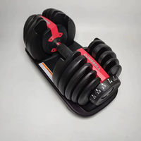 Livraison en une semaine, dropshipping, équipement de gym, mancuernas, poids de 24 kg, haltères réglables/ensemble d'haltères à vendre
