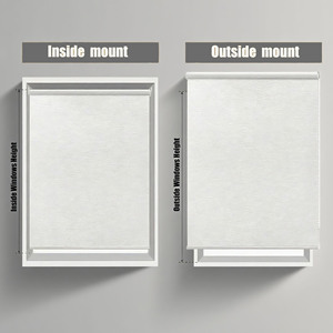 Tùy chỉnh hiện đại con lăn rèm chất lượng cao màn Cửa <span class=keywords><strong>S</strong></span>ổ Màu cho nhà và văn phòng được xây dựng trong điện dọc mô hình - Product Image 2