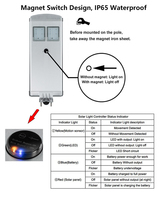 Lampe solaire LED tout-en-un 40W en aluminium étanche IP65 avec contrôleur solaire MPPT Garantie de 3 ans