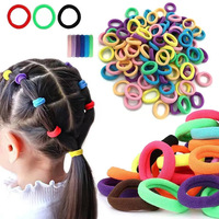 Élastique à cheveux personnalisé de 3 cm, coloré, style coréen, dessin animé, haute élasticité, pour enfants, blanc