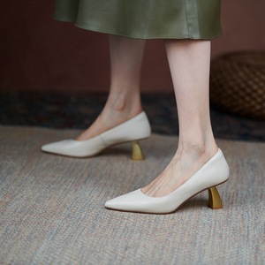 Baotou sandali da ballo 2024 primavera/estate nuova fata vento a punta sottile dietro <span class=keywords><strong>scarpe</strong></span> singole vuote tacchi alti da donna - Product Image 3
