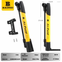 BAIMEI RIDERACE montagne vélo Air pompe à main léger Portable Mini vtt vélo pneu gonfleur tuyau polyvalent gonflable